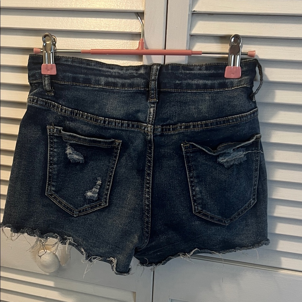 #1262** Distressed Denim Women Shorts - Picture 2 of 10